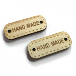 Drewno sklejka tabliczka napis HAND MADE