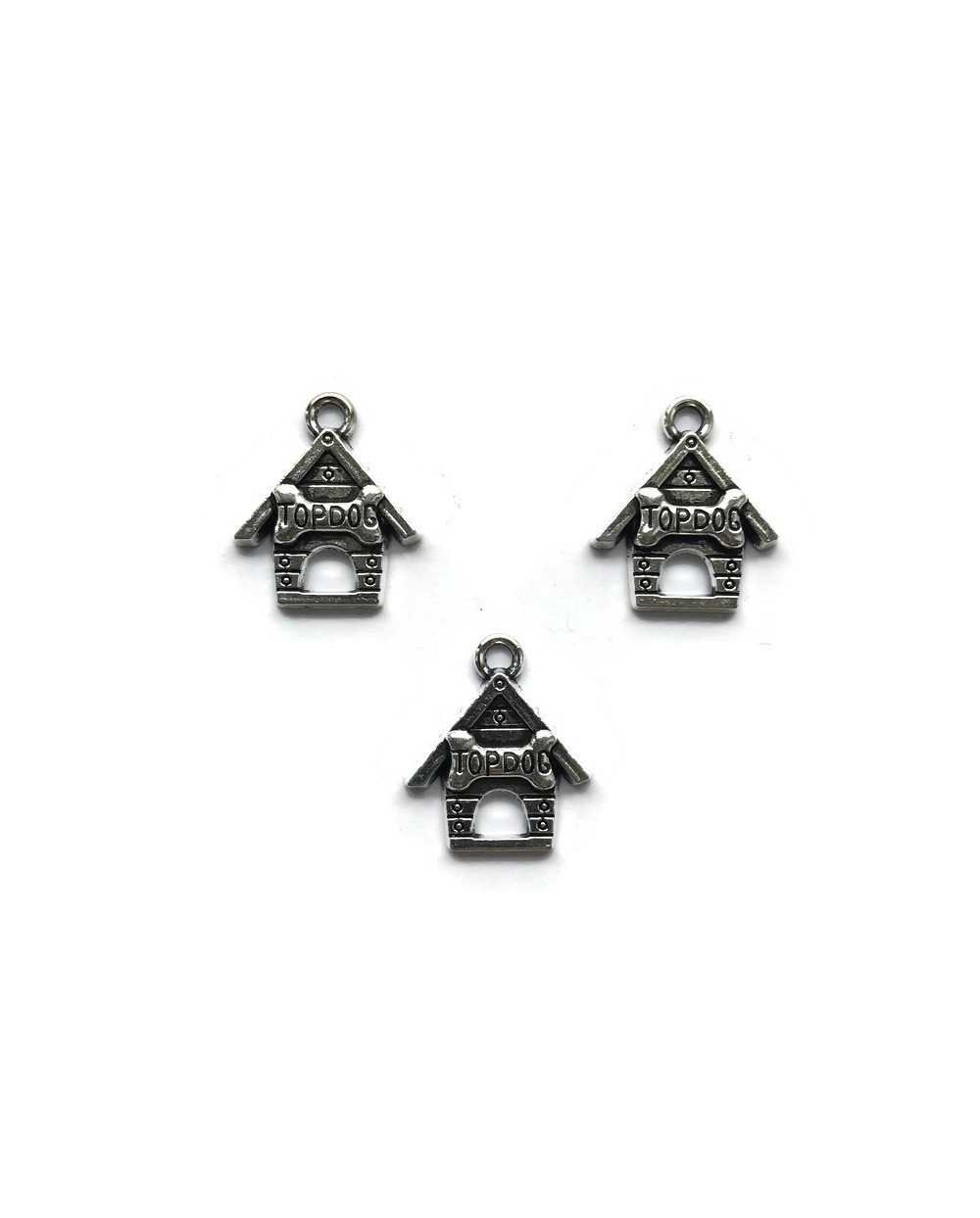 Zawieszka domek buda top dog 20x16mm cyna