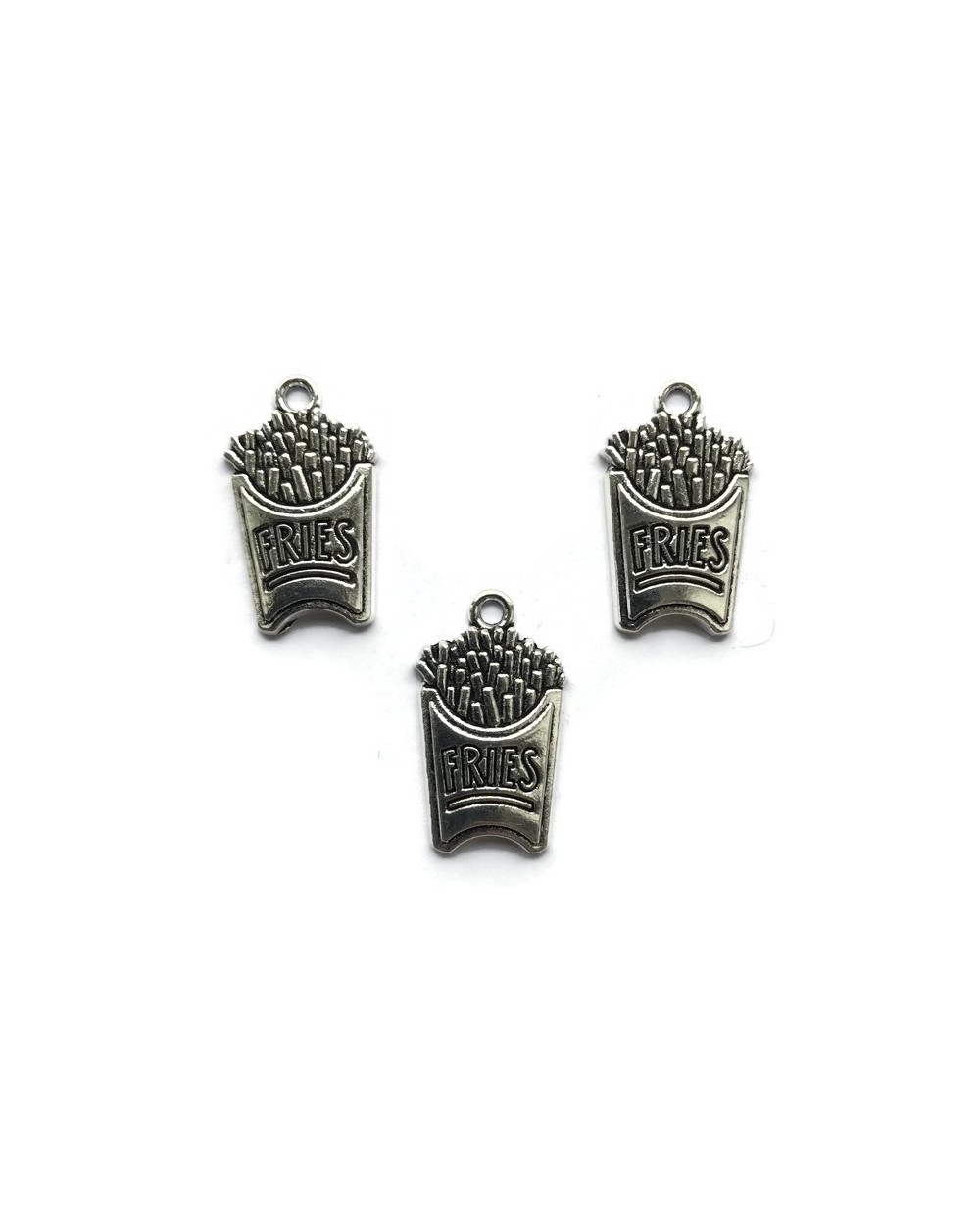 Zawieszka Frytki 25x14mm cyna
