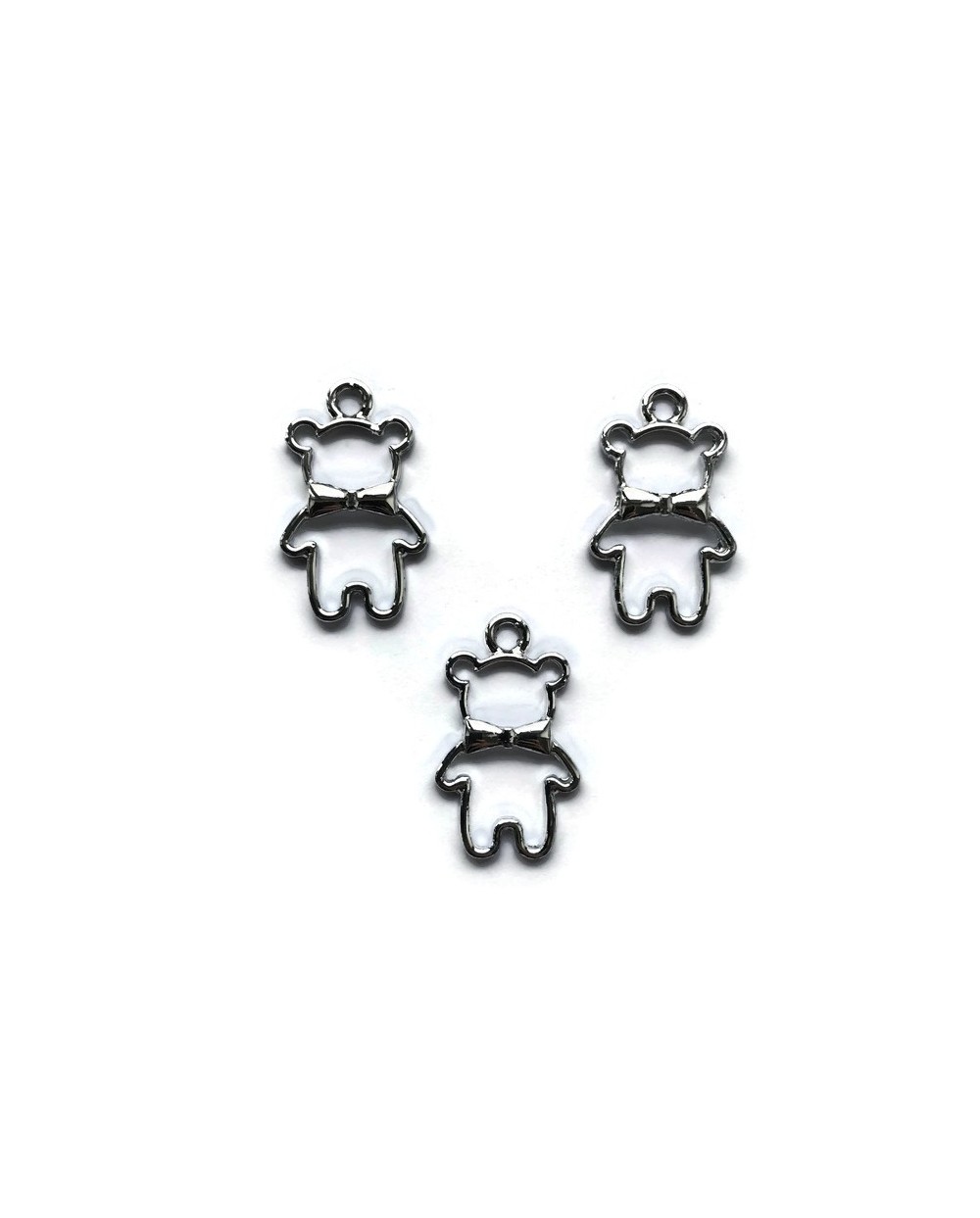 Zawieszka mis 26x15mm cyna