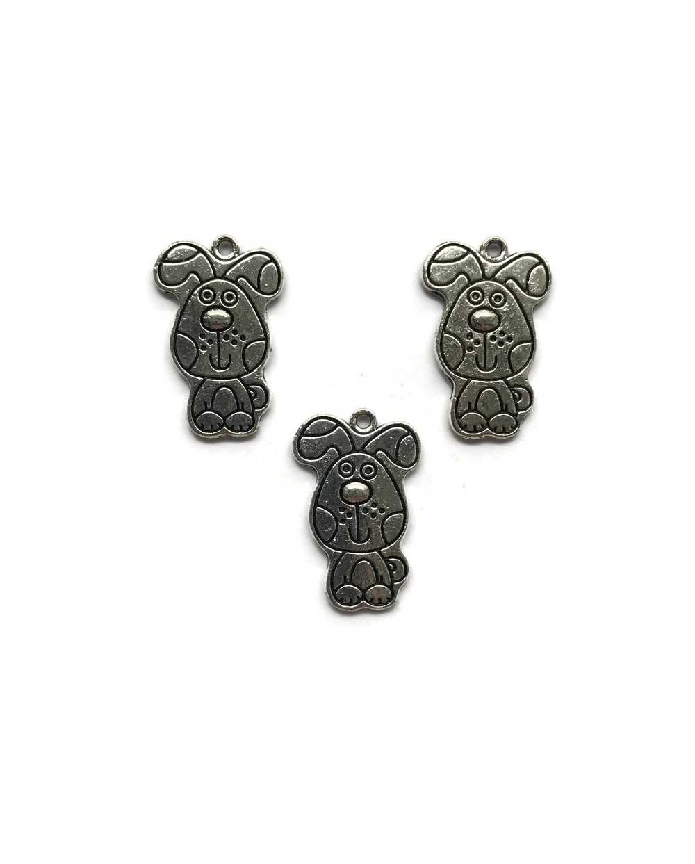 Zawieszka pies 26x16mm cyna