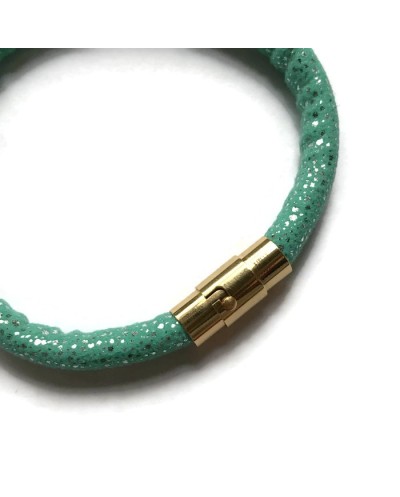 Zapięcie magnetyczne 18x8mm stal nierdzewna złota