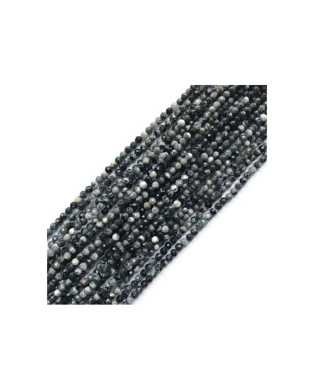 Agat kulka fasetowana 3-3,5mm sznurek