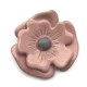 Ceramiczny kwiat róż, zawieszka wisior do biżuterii 70-80mm