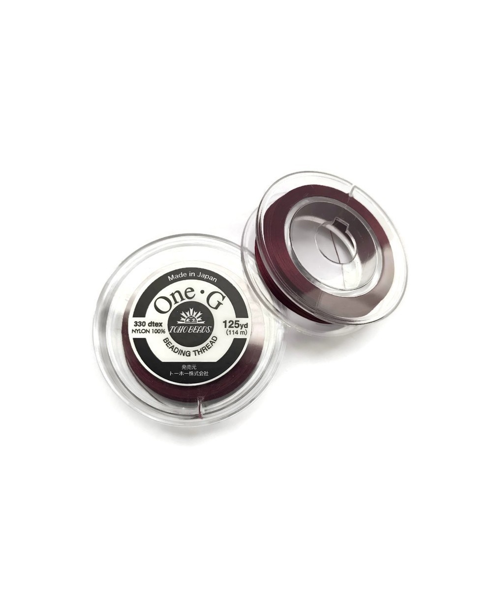 Nici One-G nylonowe 0,25mm Burgandy szpulka