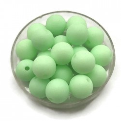 Kulki, koraliki plastikowe matowe neon zielony 10mm