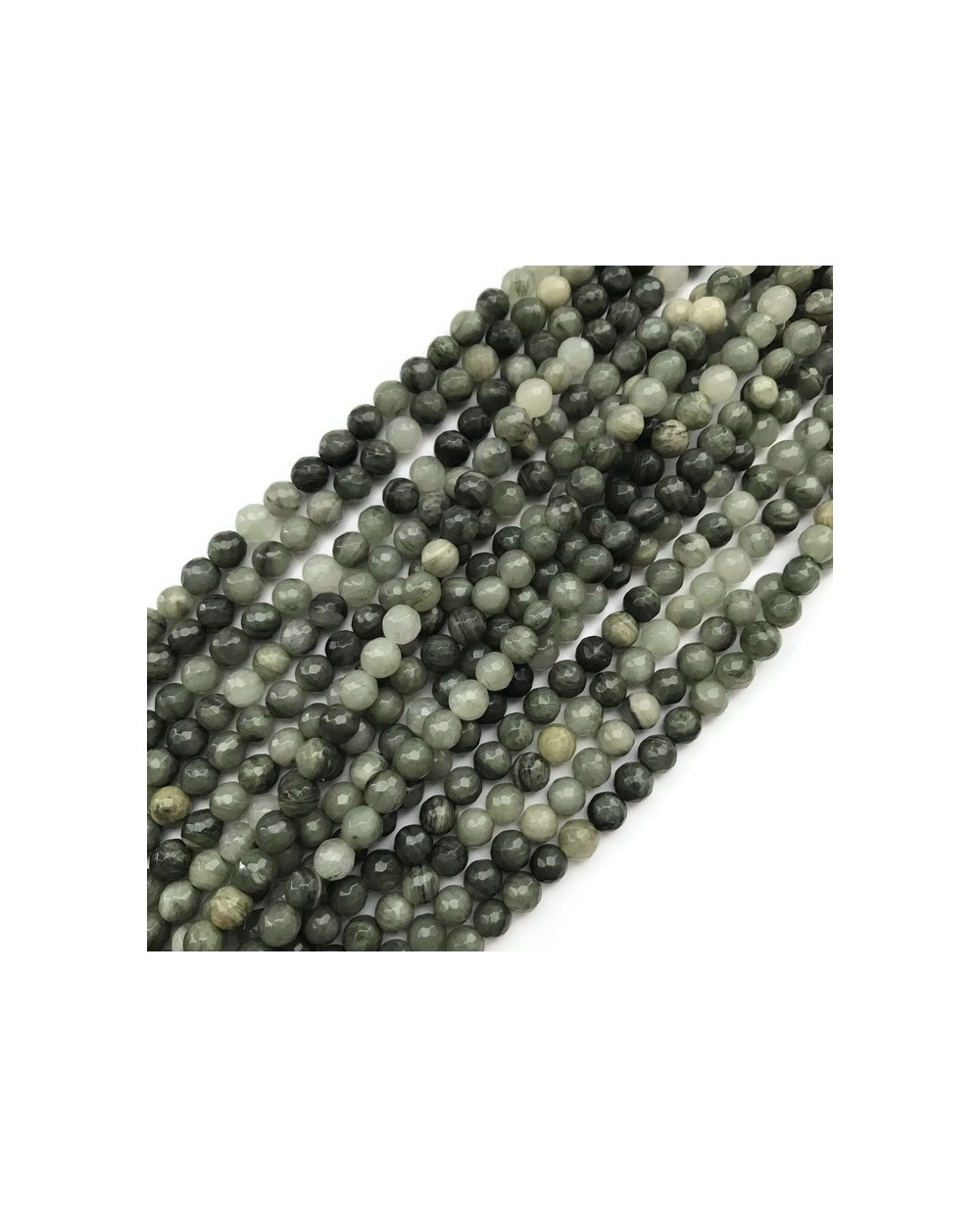 Jaspis kulka 6mm mix zielony sznurek