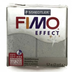 Masa termoutwardzalna FIMO Effect modelina, Silver