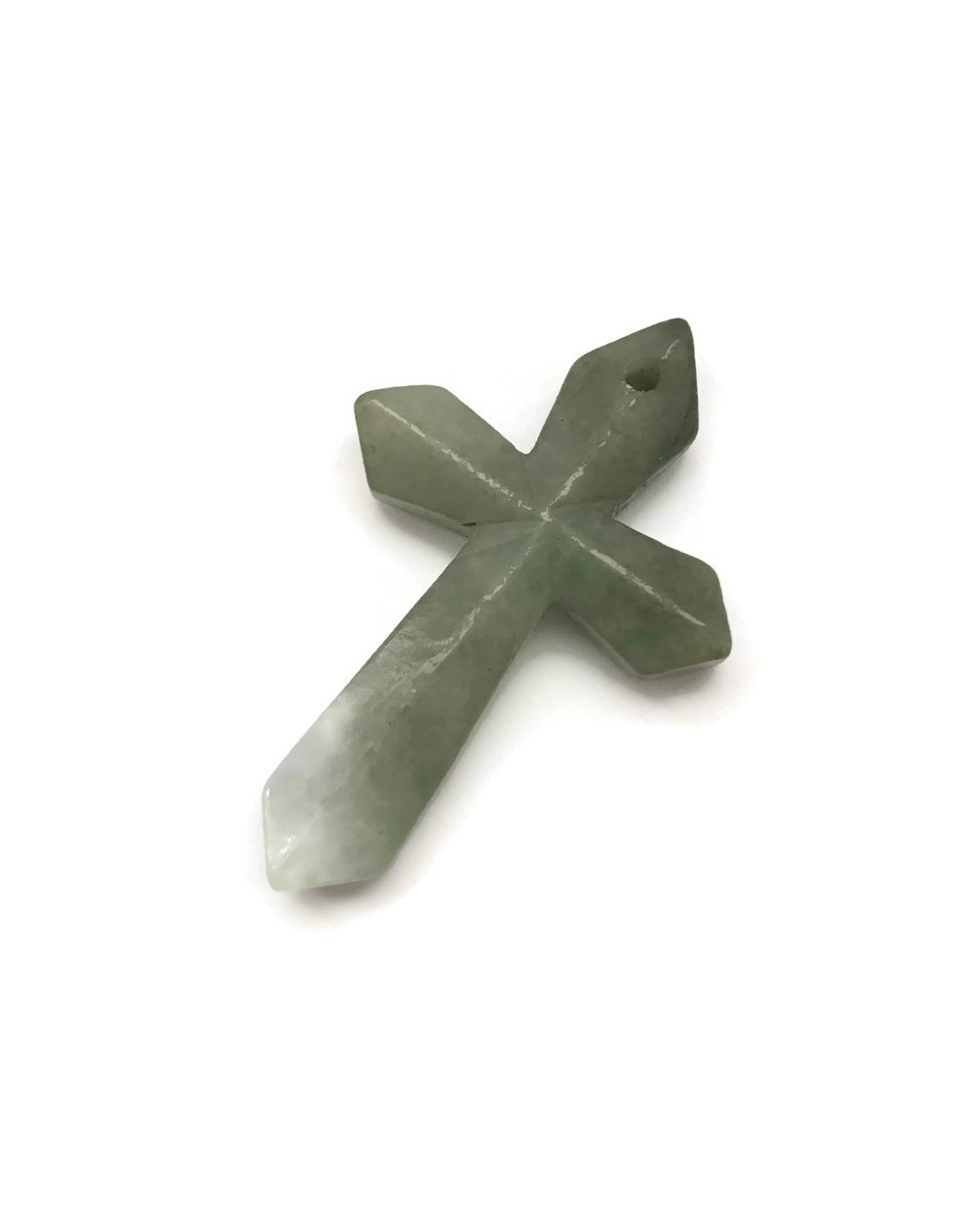 Jadeit naturalny Krzyżyk 48mm