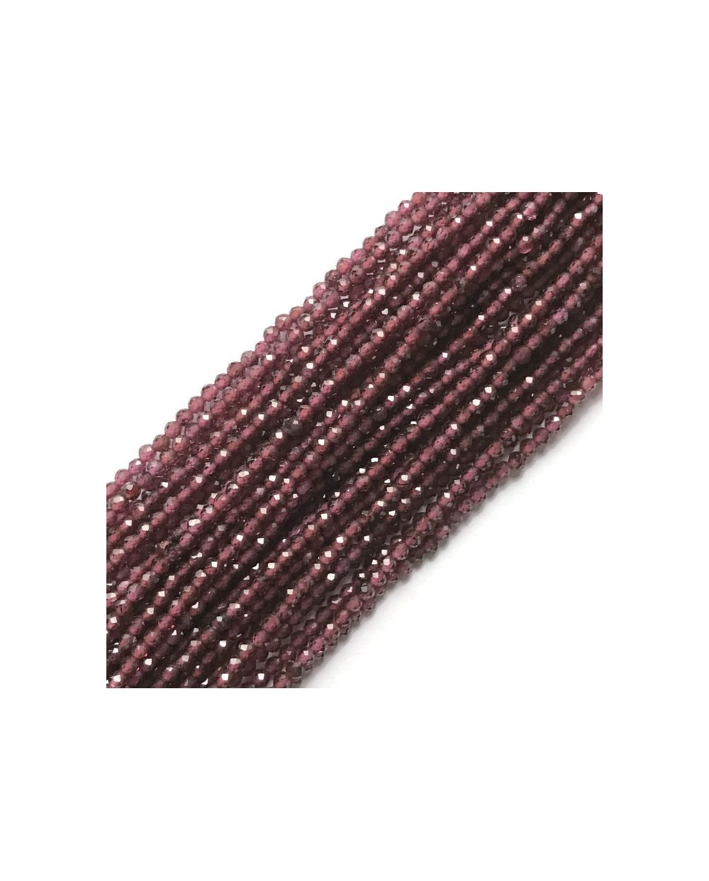 Granat kulka 2mm sznurek