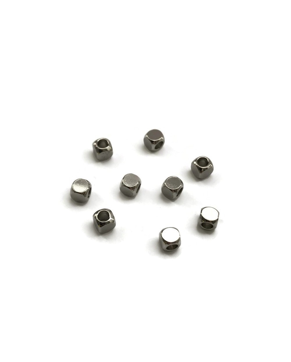 Przekładka ozdobna kosteczka 5x5mm stal nierdzewna