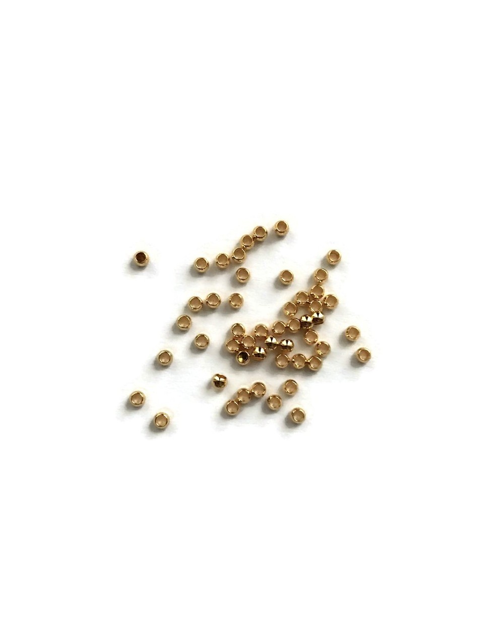 Przekładka kuleczka 2x1mm stal nierdzewna Złoty