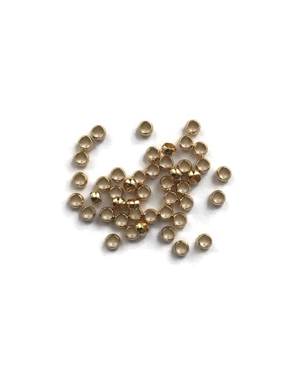 Przekładka kuleczka 2,5x1,5mm stal nierdzewna Złoty