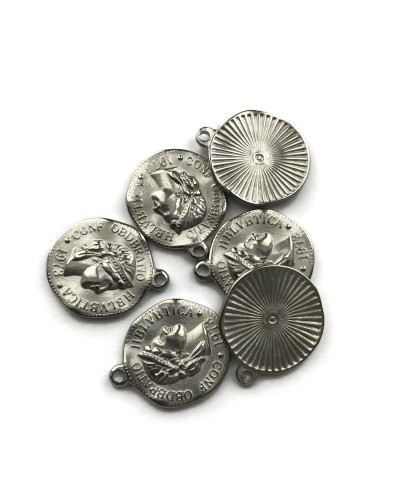 Zawieszka Moneta 21x17mm stal nierdzewna