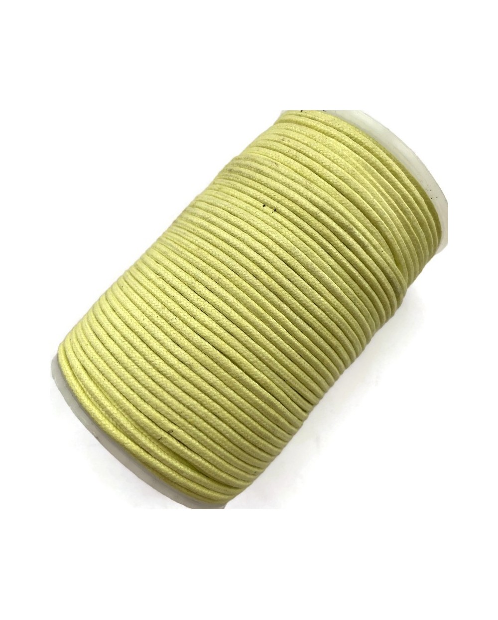Indyjski Sznurek bawełniany woskowany 2mm - limonka