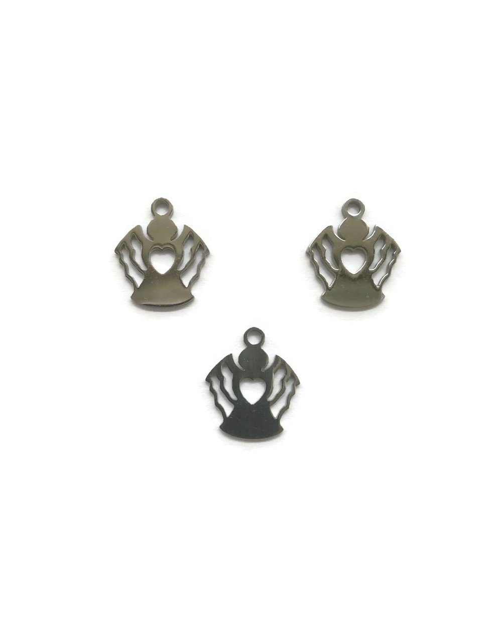 Zawieszka Aniołek 14x12mm stal nierdzewna