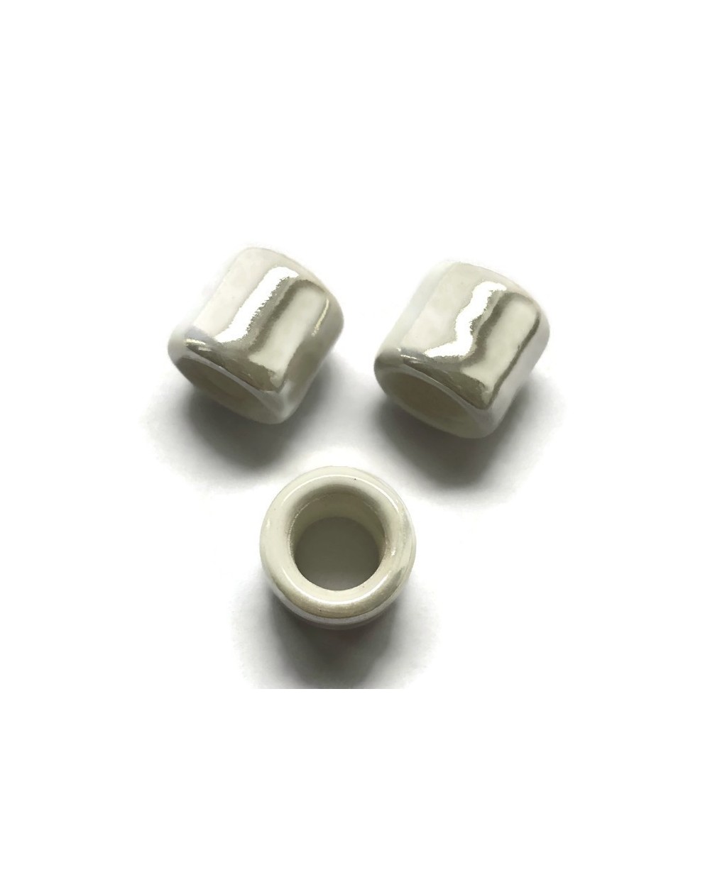 Przekładka ceramiczna walec 17x15mm biała