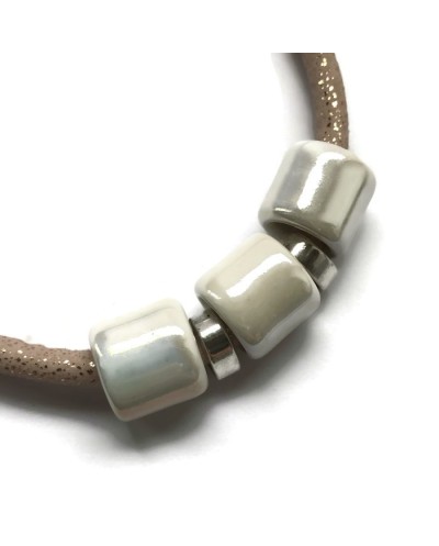 Przekładka ceramiczna walec 17x15mm biała