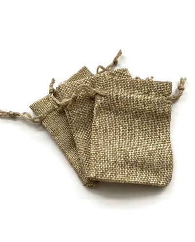 Woreczek sakiewka 7x9 cm Naturalny