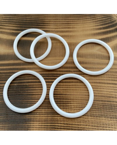 Biała plastikowa Obręcz do łapacza snów koło 4,9 cm