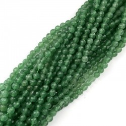 Agat kulka fasetowana 6mm sznurek zielony mix