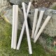 Drążek drewniany do makramy naturalny ~fi20 ~30cm