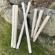 Drążek drewniany do makramy naturalny ~fi25 ~30cm