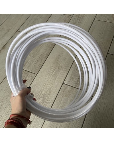 Biała plastikowa Obręcz do łapacza snów koło 25 cm